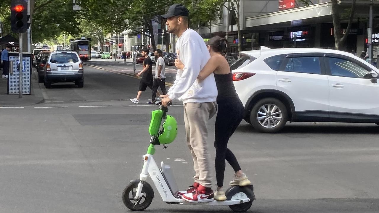 Kyrgios in hot water over rogue e-scooter act