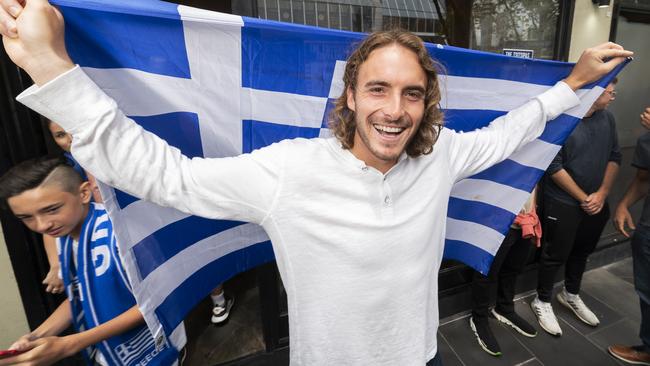 Greek tennis star Stefanos Tsitsipas. Picture: Rob Leeson