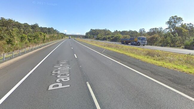 The Pacific Highway at Arrawarra, north of Coffs Harbour. Picture: Google