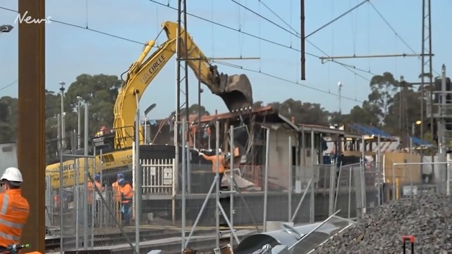 Reservoir station demolition