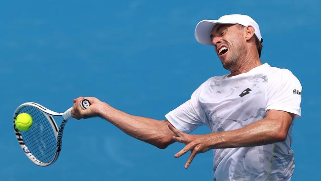 John Millman of Australia progressed through the first round of qualifying. Picture: Kelly Defina/Getty Images