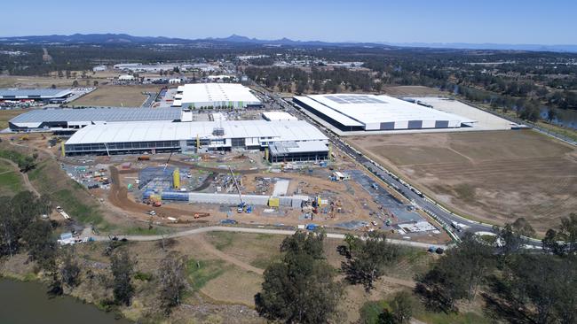 The Rheinmetall factory under construction at Redbank.