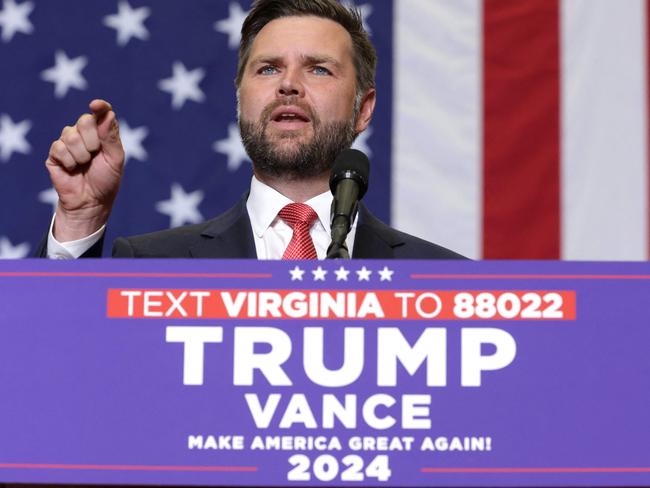 Republican vice presidential nominee, U.S. Senator J.D. Vance. Picture: Alex Wong/Getty Images via AFP