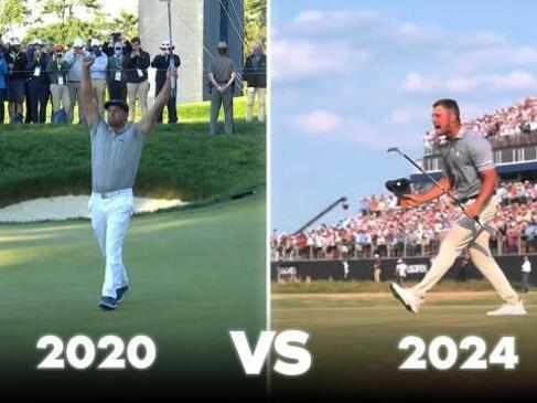 Bryson DeChambeau's US Open wins compared