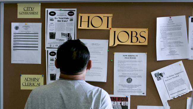 US job ­vacancies of more than 10 million are greater than the total number of people currently unemployed. Picture: Bloomberg