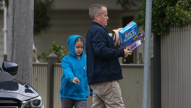 Bill Shorten was trying to adjust back to normal life in Melbourne. Picture: Ian Currie