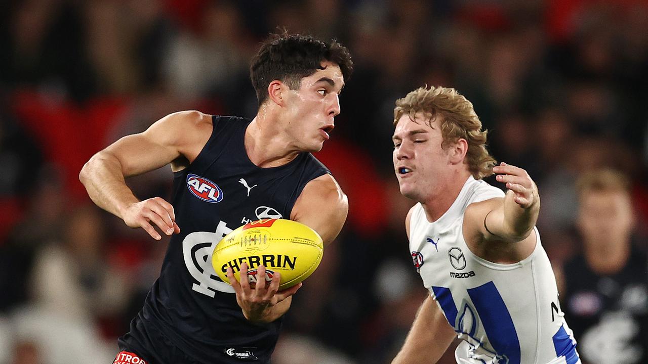 Adam Cerra is one of six Carlton A-graders, says Gary Buckenara. Picture: Michael Klein