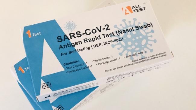 Australians will be able to claim part of the cost of their Rapid Antigen Tests (RAT) back on tax. Picture: Supplied