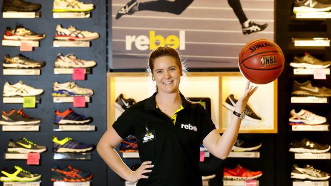 Emily Poncini at Rebel Sport.