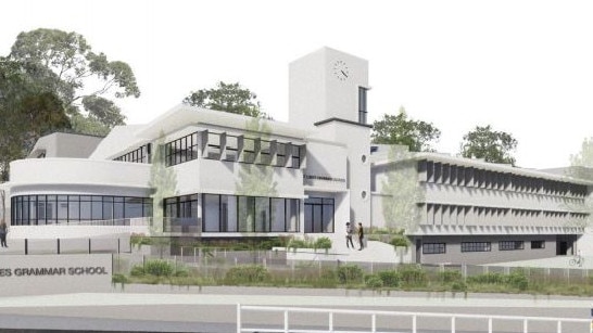 An artist’s impression of the proposed new senior campus at St Luke's Grammar School, Dee Why. Picture: Supplied.