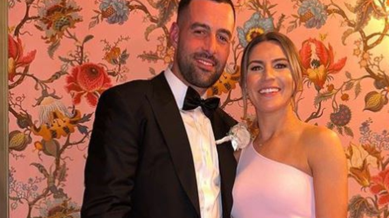 Steph Catley with her fiance Dean Bouzanis have been together for several years. . Picture: Instagram