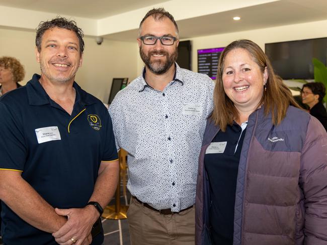 Shane Harris, Chris and Stacey Iles.