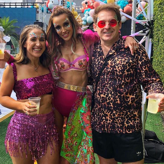 KIIS Melbourne brekkie presenters Jase and PJ were also at the party. Picture: Instagram