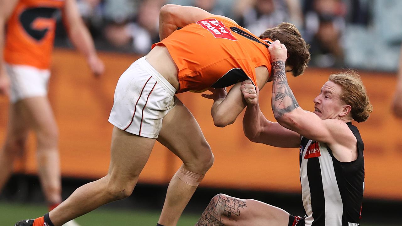 Beau McCreery is the type of pressure forward the Giants need. Picture: Michael Klein