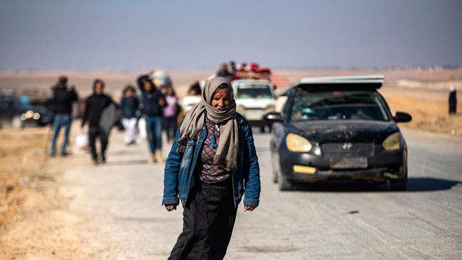 Kurdish leaders in Tal Rifaat are requesting a humanitarian corridor for civilians to evacuate the area. Picture: Delil Souleiman / AFP