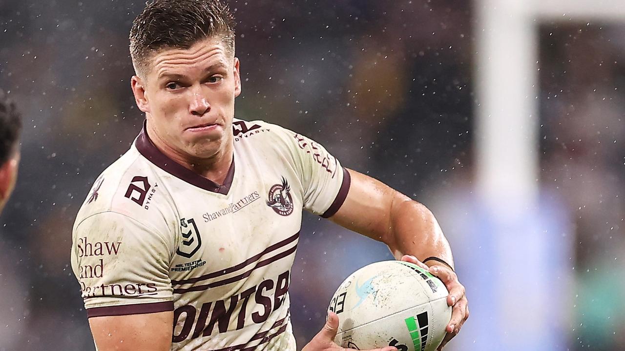 Manly pointscoring machine Reuben Garrick. (Photo by Mark Kolbe/Getty Images)