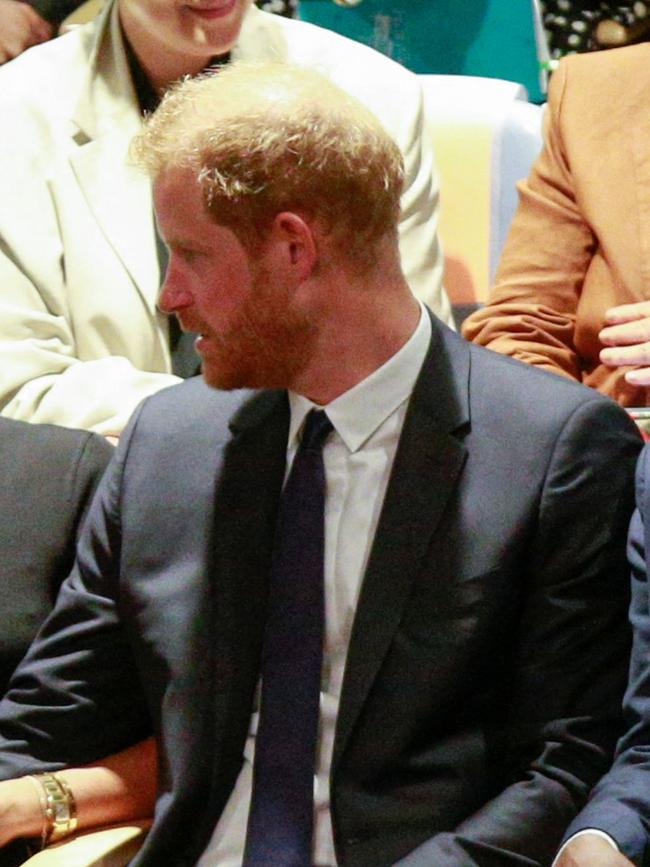 Prince Harry at the UN Nelson Mandela Prize award ceremony at the United Nations. Picture: AFP