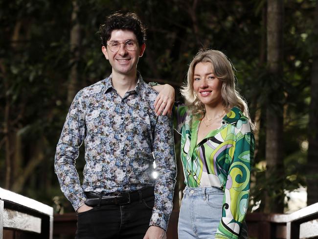 Artistic director of Brisbane Music Fesitval Alex Raineri with Irena Lysiuk pictured at South Bank, Brisbane 15th September 2022.  (Image/Josh Woning)