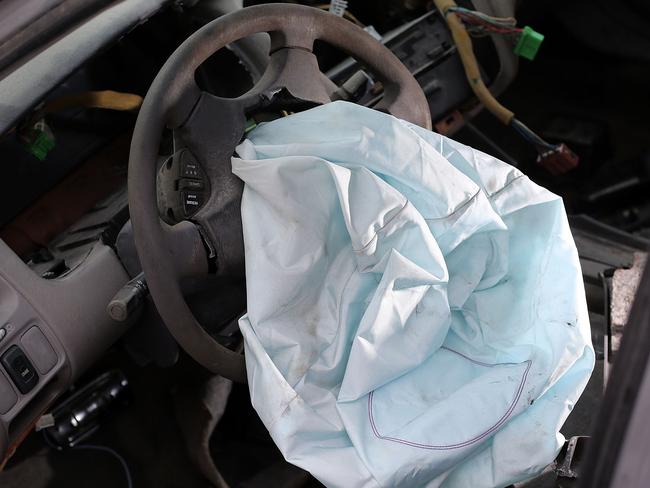 The faulty airbags could explode on impact, injuring passengers. Picture: Joe Raedle, Getty Images/AFP