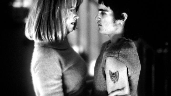 With Nicole Kidman in To Die For (1995).