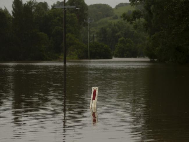 The flooding threat at Lismore has been downgraded. Picture: NewsWire / Glenn Campbell