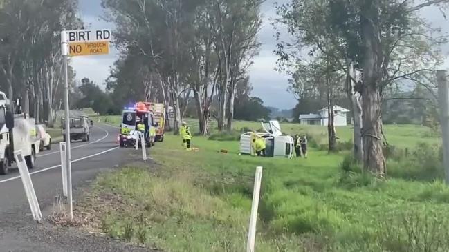 Car rolls at deadly Mary Valley Hwy intersection