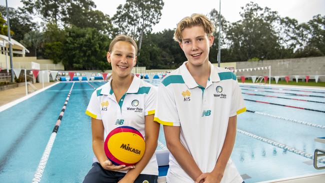 Sienna Owen and Harrison Cole were water polo aces from St Peters.