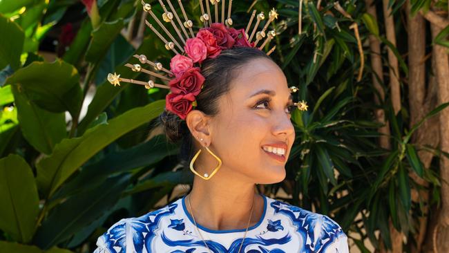 Hanna Beere at the 2023 Darwin Cup Carnival Ladies Day. Picture: Pema Tamang Pakhrin