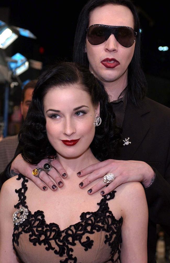 Marilyn Manson’s ex-wife Dita Von Teese has remained silent. Picture: Supplied