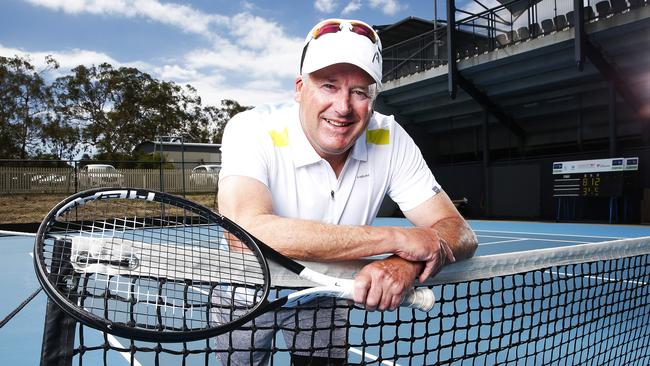 Tasmanian tennis player and coach David Tunbridge has been awarded life membership at the Domain Tennis Centre. Picture: ZAK SIMMONDS