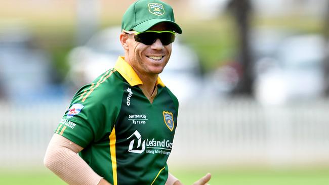 David Warner failed to fire in his second game with Randwick-Petersham.