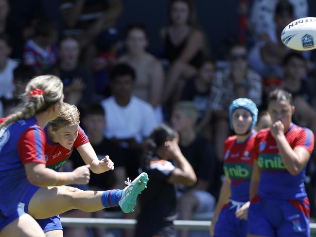 Kyah Johnston kicks the ball. Picture: Michael Gorton