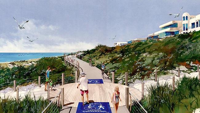 Designs for the Charles Sturt Council coast path at Hallam Tce, Tennyson. Picture: Supplied