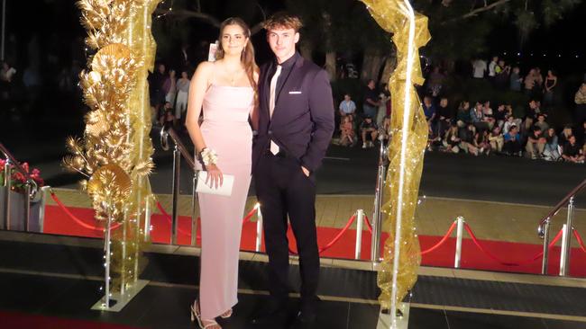 Cailey Veitch &amp; Zaniel Cooke at the Xavier Catholic College formal.