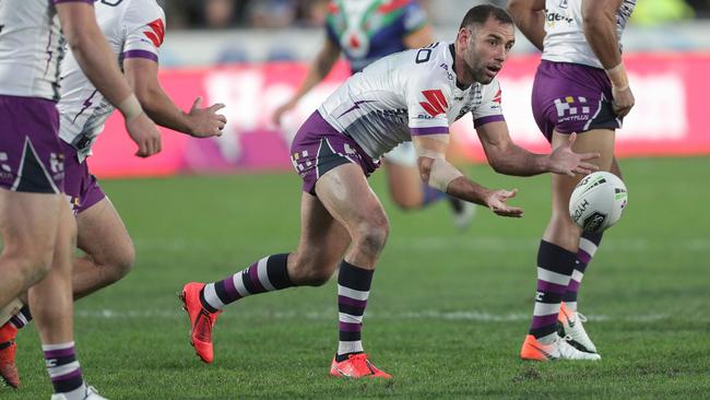 Skipper Cameron Smith was sensational in the victory. Picture: David Rowland