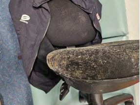 The mould infestation at Willyama High School has overtaken chairs and furniture.