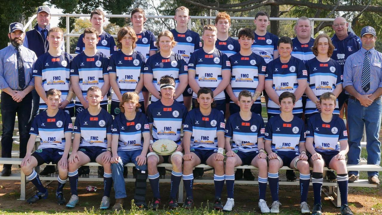 Front row: Tom Whitty, Lochlain Farrelly, Patrick Ryan, Oliver Walker (c), Zac Fraser, Tom Glasson, Tyler Jelbart, Michael Price. Middle row: Coach Michael Ryan, Max Coote, Mitch Dunstan, Nate Reid, Will Moxey, Beau Jeffrey, Mykel Coe, Charlie Sturgess, Charlie Spry, Head Coach Greg Moxey. Back row: Manager Justin Walker, Jack Smyth, Tom Vickers, Reece Matheson, Kolby Newham, Jacob Hogan, Nash Pout, Trainer Tony Fraser.