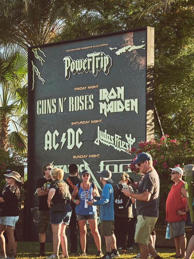 Metal fans gathered at Power Trip. Picture: Instagram