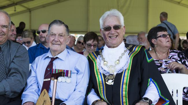 Lord Mayor Kon Vatskalis at City of Darwin Bombing of Darwin Day event.