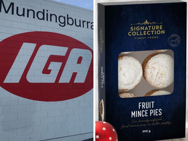 IGA Christmas Collection range launch includes controversial fruit mince pies. Picture: Supplied