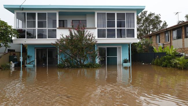 People should be able to select insurers partly on the basis of how they treat people working from home, especially with the growing threat of floods, as experienced in Ballina, NSW, in March this year. Picture: Danielle Smith