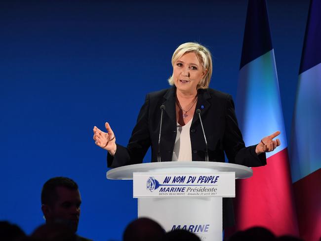 Marine Le Pen in final showdown against Emmanual Macron | news.com.au ...