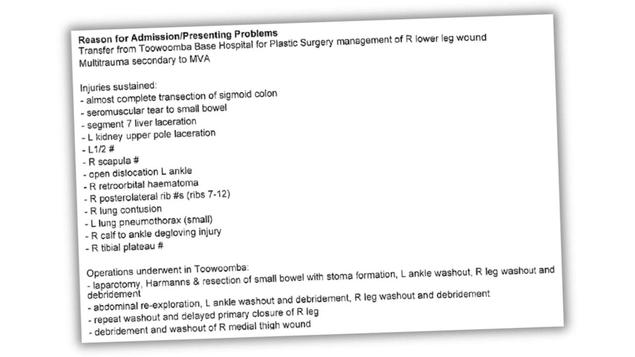 Brooke Neville's list of injuries and operations was extensive after her 2012 car crash.