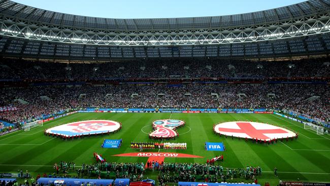 The scene inside the Luzhniki Stadium before kick-off. Photo: Getty Images