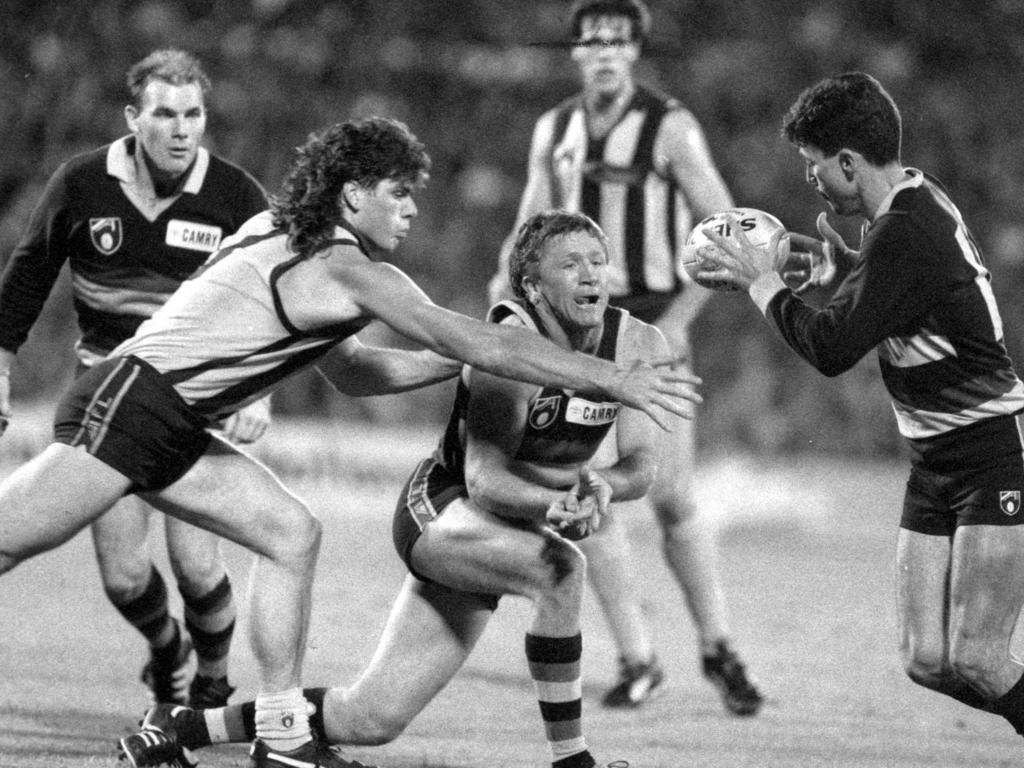 McDermott in action during Adelaide’s first game in 1991.