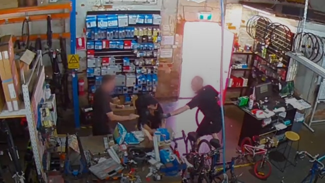 She also attacked two employees at 99 Bikes. Photo: Courts SA