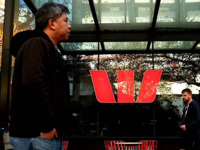 SYDNEY, AUSTRALIA - JUNE 07: Commuters walk past an Westpac Bank branch in Sydney's CBD on June 07, 2022 in Sydney, Australia. The Reserve Bank of Australia today raised the cash rate by 0.5% to 0.85%. (Photo by Brendon Thorne/Getty Images)