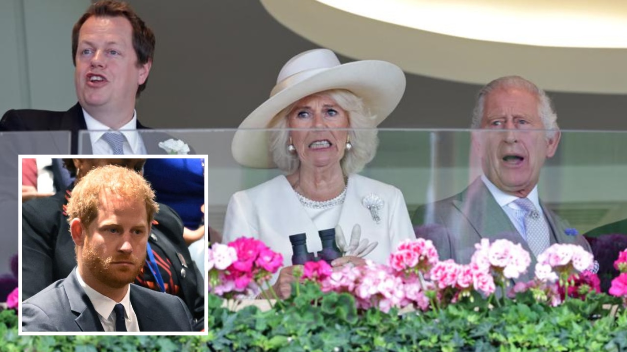 Hilarious new pictures of Charles, Camilla and Tom Parker Bowles at Ascot prove Harry wrong.