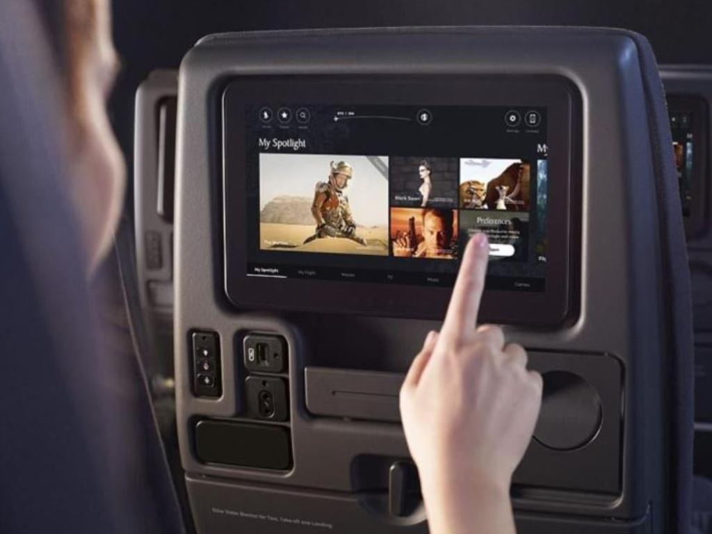 Impressive in-flight entertainment. Picture: Singapore Airlines