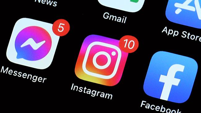 Social media apps such as Instagram and Facebook are being investigated by the inquiry. Picture: NCA NewsWire / Nicholas Eagar